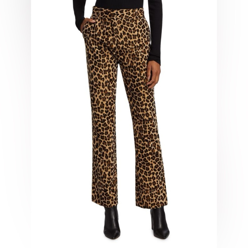 New FRAME Mini Boot Cheetah Print Trousers Size 2